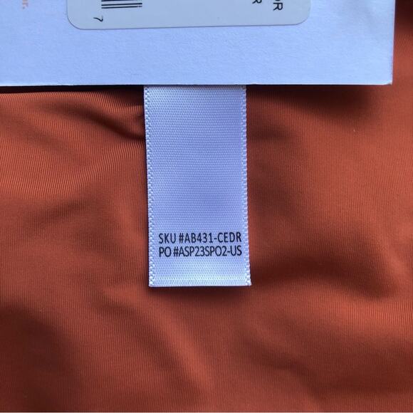 Andie NWT The Symi Sustainable High Leg Cut Low Rise Bikini Bottom Cedar XXL - Picture 9 of 13